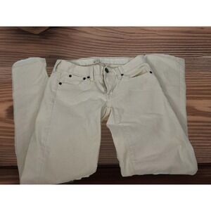 J Crew‎ Jeans Womens 25 Off White Cream Ankle Low Rise Stretch Denim